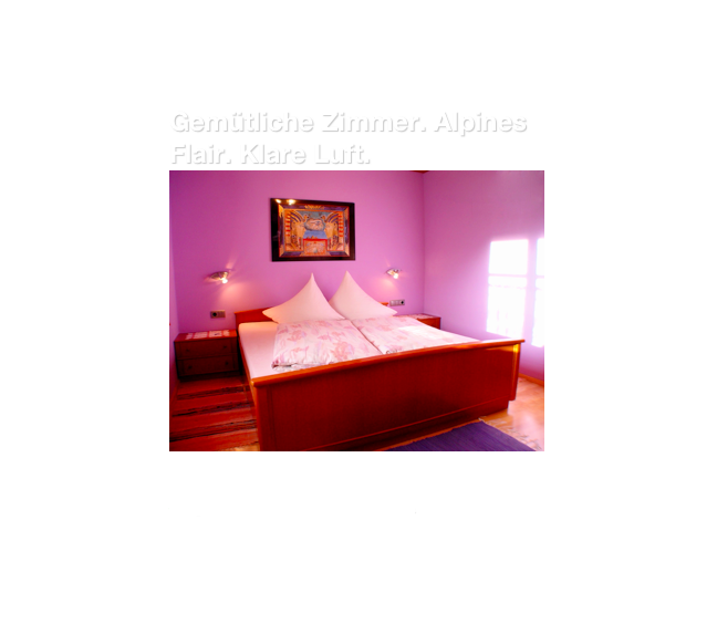 Gemütliche Zimmer. Alpines Flair. Klare Luft. 
￼
Verfügbare Zimmer im
Alpenhaus Silvretta
